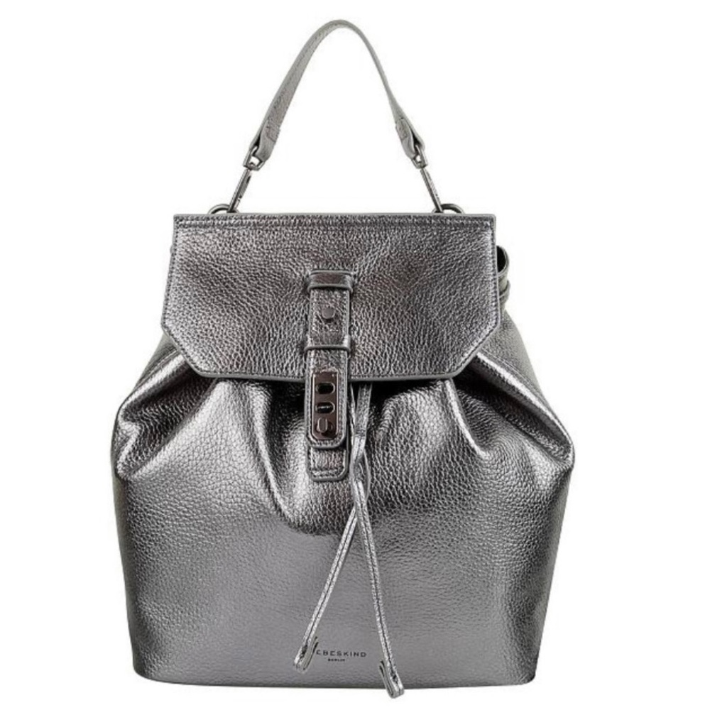 LIEBESKIND Berlin Sioux Backpack or Crossbody Bag ✨✨Metallic Gray